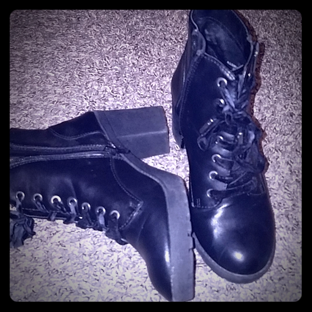 Tall black boots